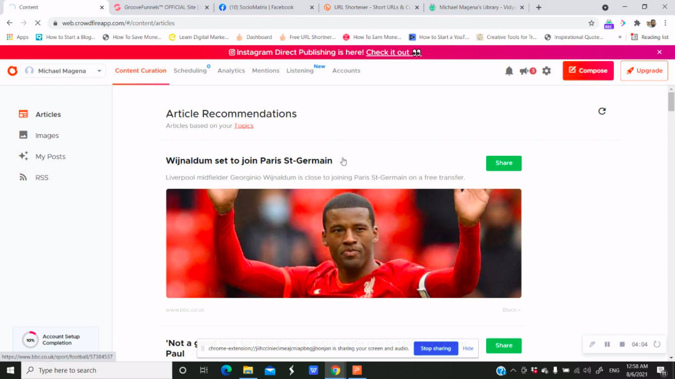 Crowdfire Sprout Social alternative