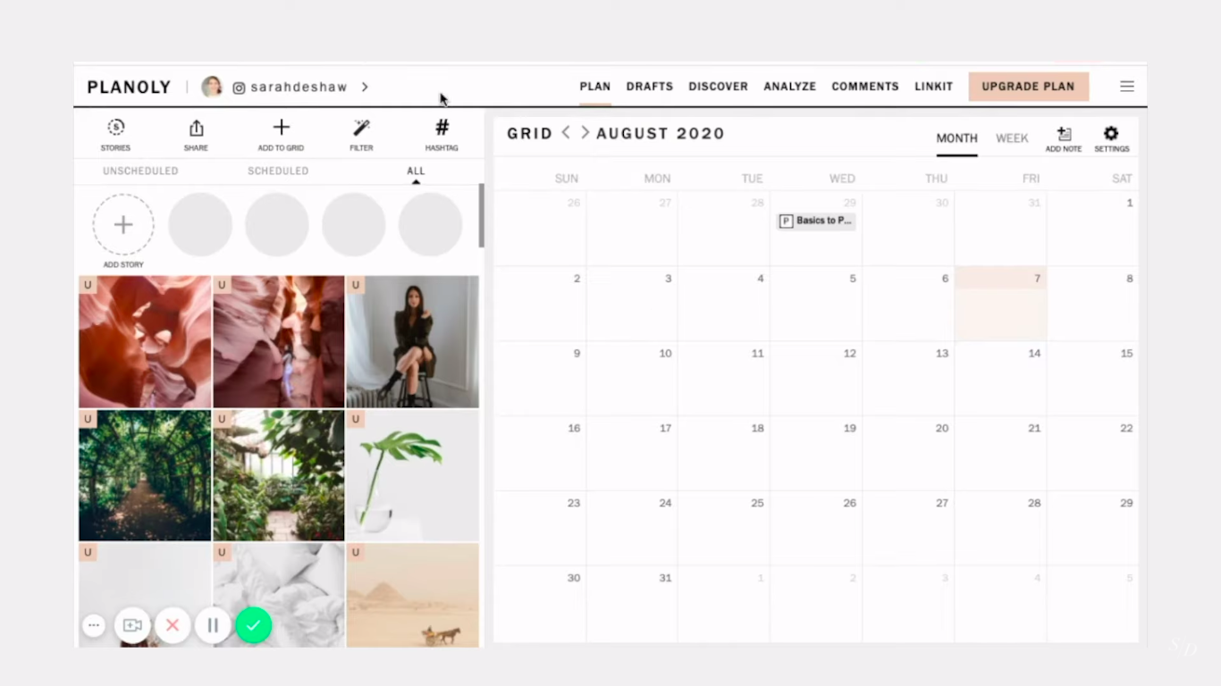 Planoly Sprout Social alternative