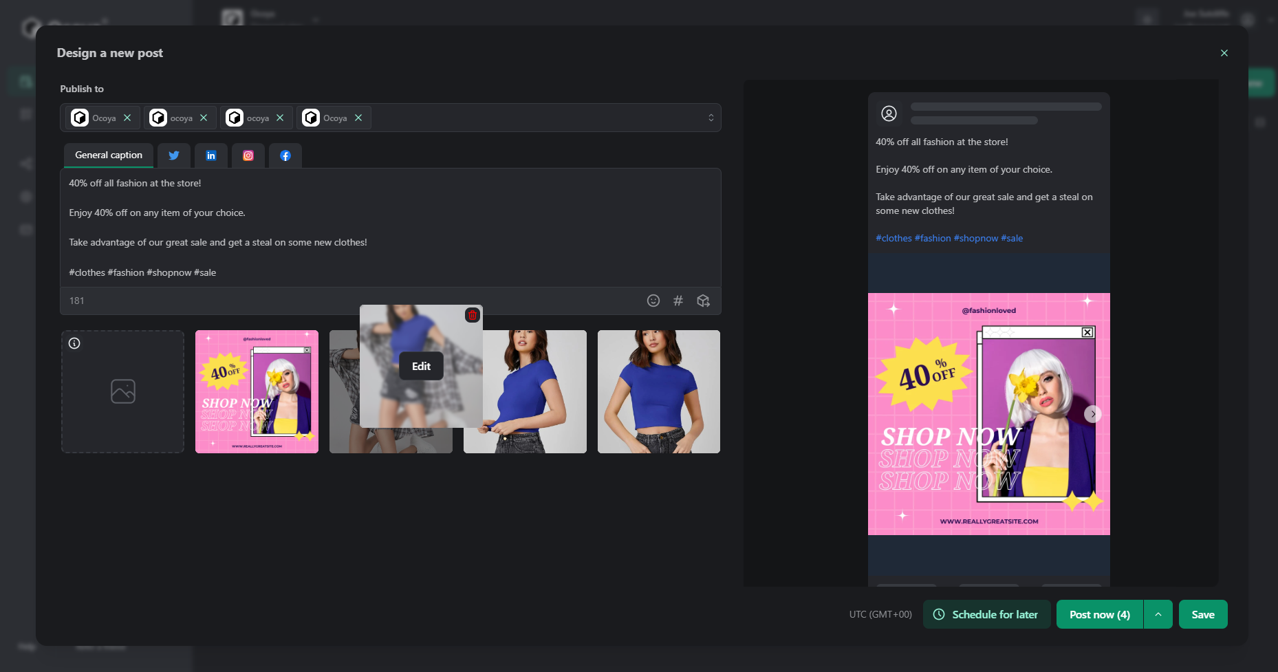 Reorder creatives with Ocoya v3.0