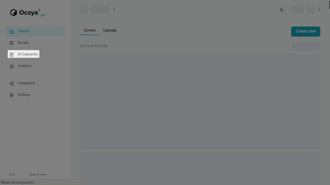 You can find the tweet ideas generator in Ocoya's AI copywriter section