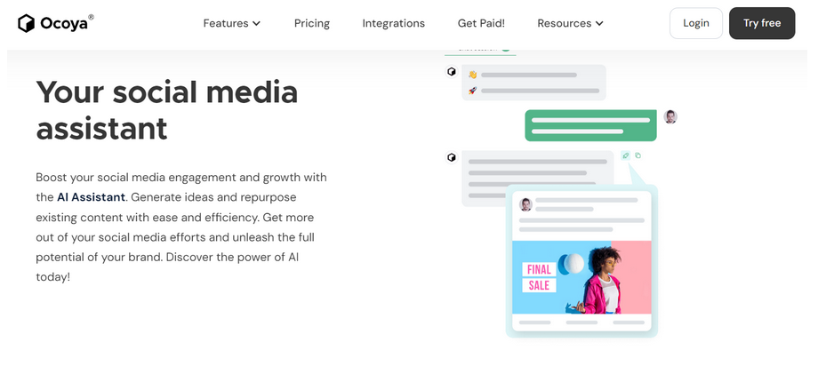 Ocoya, your social media assistant